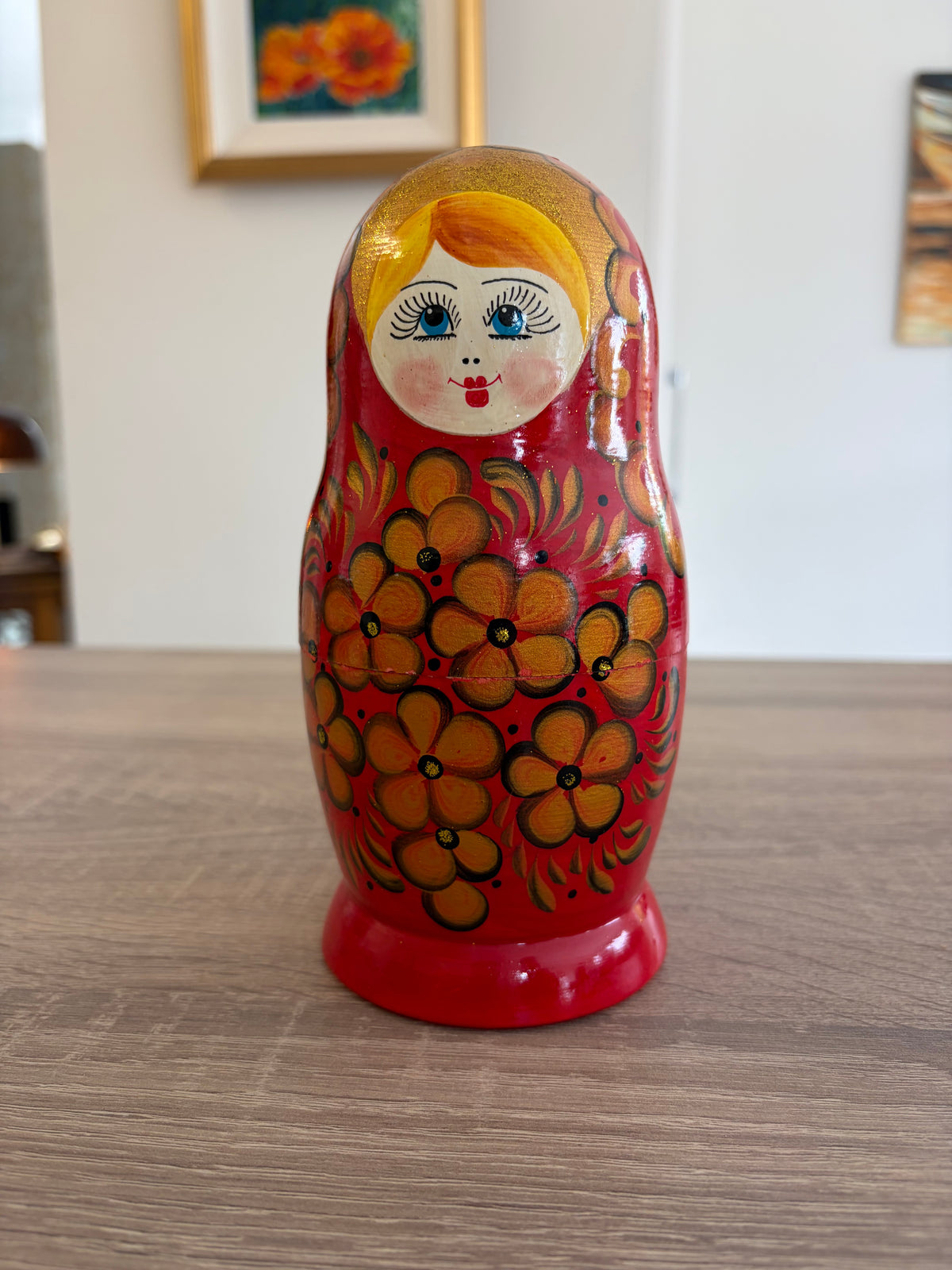 Vintage 5-Piece Russian Matryoshka Nesting Dolls