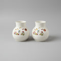 Pair of Vintage Wicklow Vale Ceramics  "Bird & Butterfly" Bud Vases