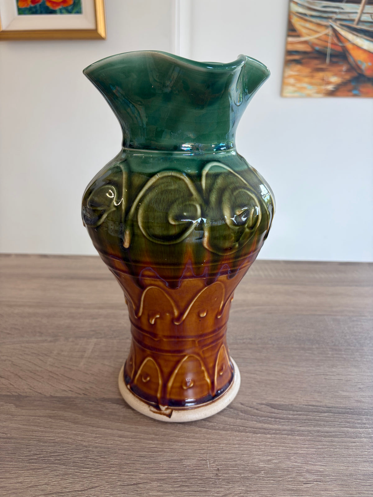 Vintage Castle Arch Pottery Hand-Thrown Sculptural Vase
