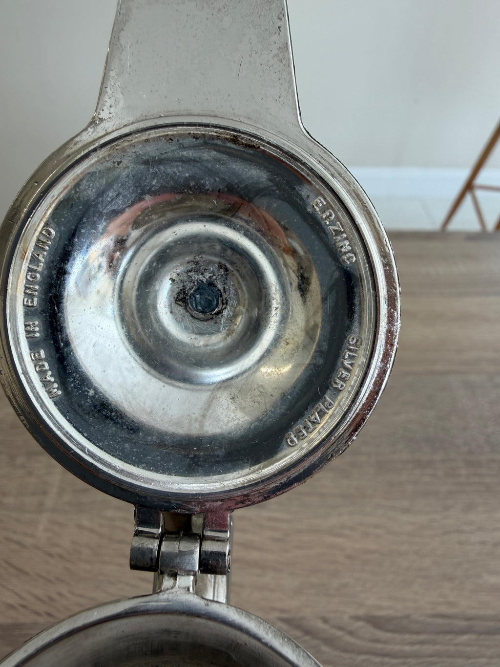 Vintage Art Deco Style Silver Plated & Cut Claret Jug