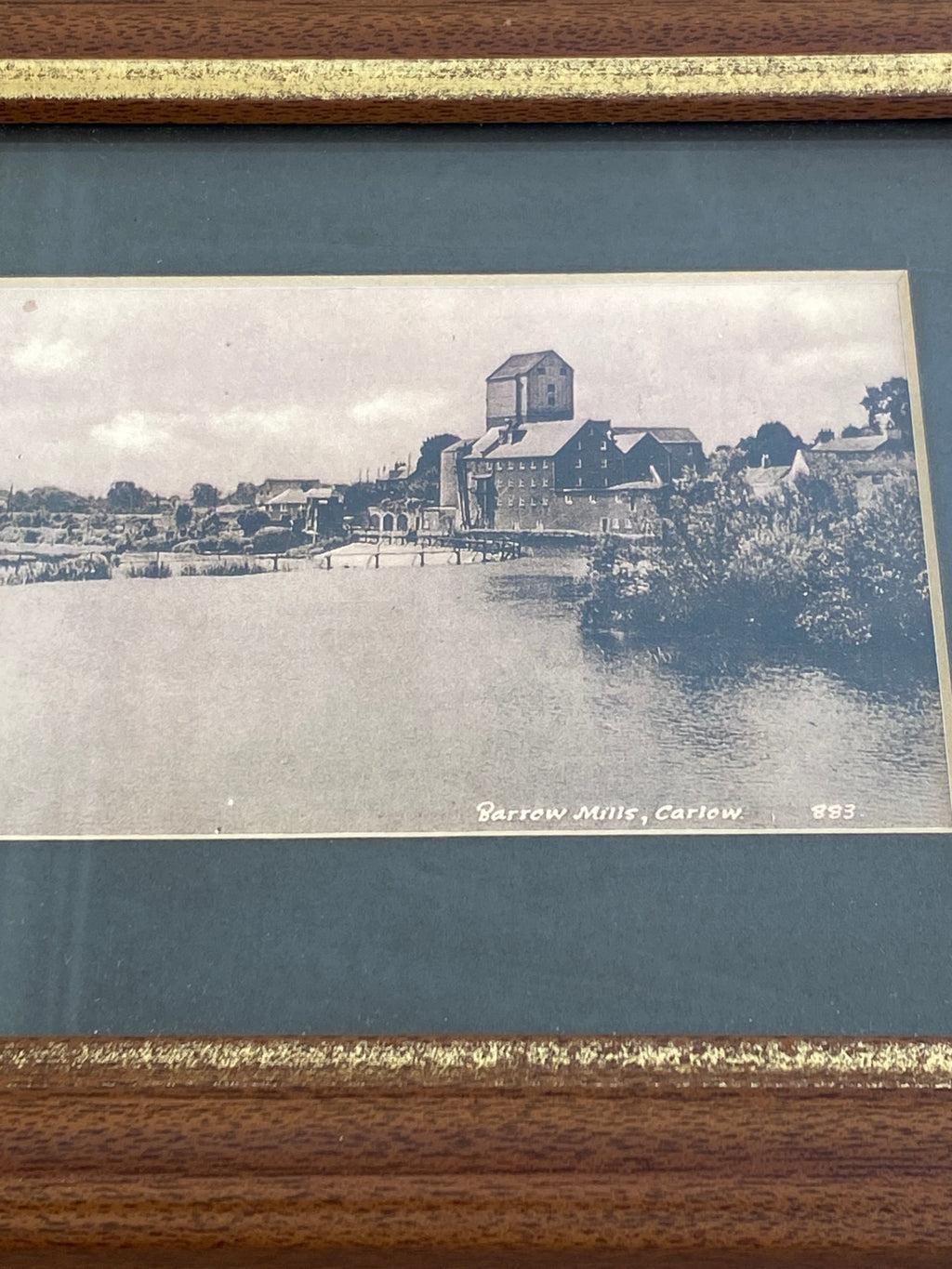 Pair of Framed Antique Edwardian Carlow Postcards (c. 1910)