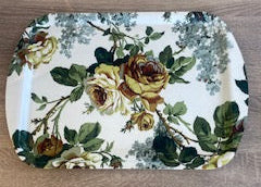 Vintage Mid-Century Thetford Floral Melamine Serving Tray