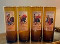 Vintage 1960s Spanish Bullfighting Amber Highball Glasses – Set of 4