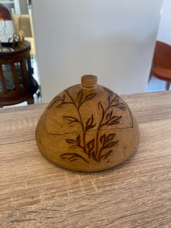 Vintage Malahide Pottery Hand-Thrown Stoneware Puzzle Butter & Cheese Dome