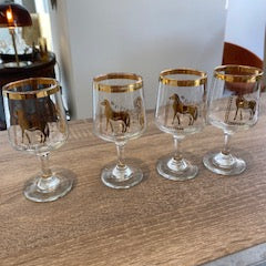 Vintage 1960s Chesterfield Wine & Sherry Glasses – Set of 4