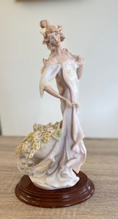 Vintage Marfinite "Tulipa Branca" Art Nouveau Lady Figurine by Pinto