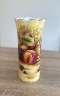 Vintage Aynsley "Orchard Gold" Fine Bone China Vase