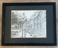 Vintage 1976 Liam C. Martin Dublin Architectural Print – Mountpleasant Square
