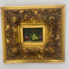 Miniature Fruit Still Life Original Oil Painting