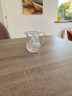 Vintage Curragh Crystal Hand-Cut Creamer Jug