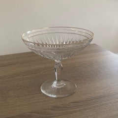 Vintage Marquis by Waterford "Hanover Gold" Crystal Compote Bowl