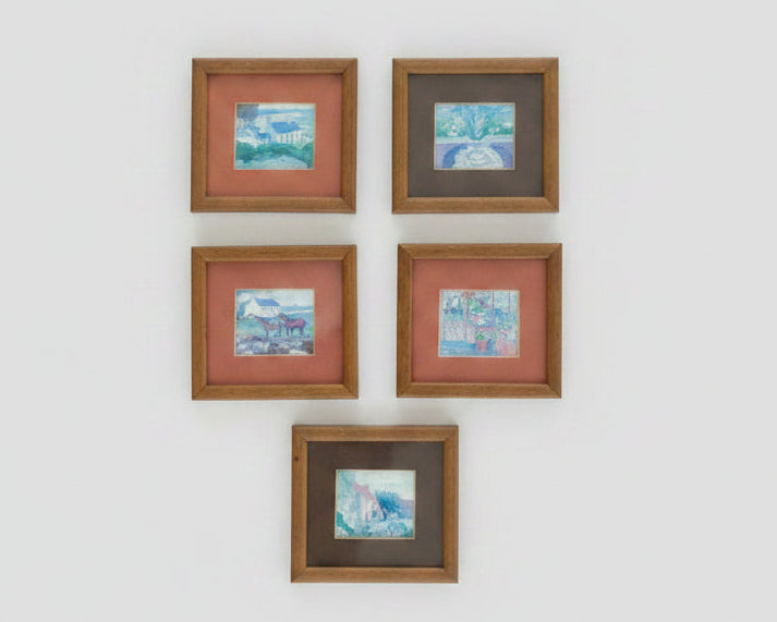 Vintage Louise Waugh Framed Miniature Prints