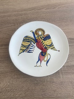 Vintage Bray Design Book of Kells Hand-Painted Celtic Lion Wall Plate