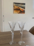 Waterford Crystal "Wedding Heirloom" Swans & Heart Toasting Flutes - Pair