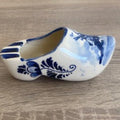 Vintage Delft Blue Ceramic Clog Shoe Ashtray – Hand-Painted Dutch Windmill