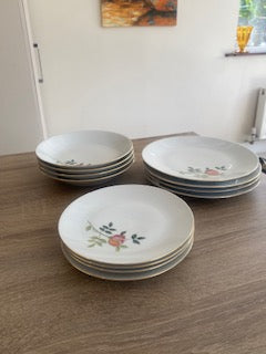 Vintage 1960s Bavarian Scherzer 21-Piece Dinner Service