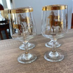 Vintage 1960s Chesterfield Wine & Sherry Glasses – Set of 4