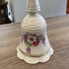Vintage CRÉ Irish Porcelain Hand-Painted Collectible Dinner Bell (Galway)