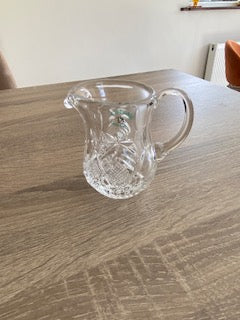Vintage Curragh Crystal Hand-Cut Creamer Jug