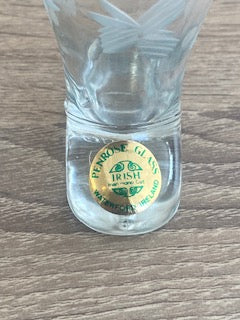 Vintage Penrose Glass Waterford Handcut Glass Boot Shot Glass
