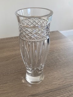 Vintage Tipperary Crystal "Tralee" Fine Cut Flower Vase
