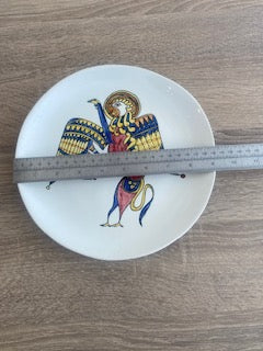 Vintage Bray Design Book of Kells Hand-Painted Celtic Lion Wall Plate