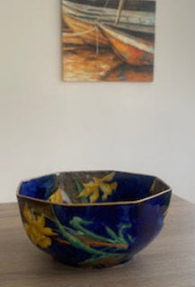 Art Deco Hancock & Sons "Corona Ware" Octagonal Daffodil Bowl
