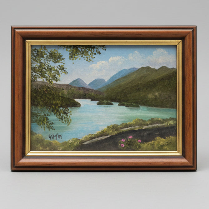 Pair of Original 1989 Oil Paintings by Geraldine O'Mahoney