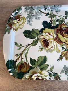 Vintage Mid-Century Thetford Floral Melamine Serving Tray