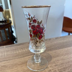 Vintage 1970s  Gold Rim Flared Cordial Liqueur Glasses – Set of 4