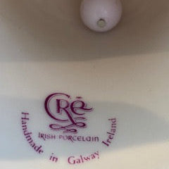 Vintage CRÉ Irish Porcelain Hand-Painted Collectible Dinner Bell (Galway)