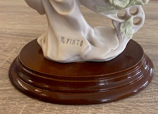 Vintage Marfinite "Tulipa Branca" Art Nouveau Lady Figurine by Pinto