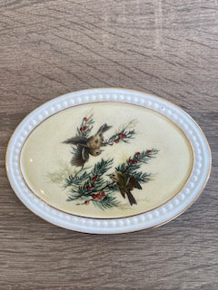 Pair of Vintage Royal Tara Irish Bone China Bird Wall Plaques