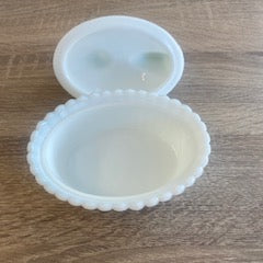 Vintage Westmoreland Milk Glass Hen On Nest Covered Dish