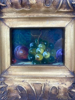 Miniature Fruit Still Life Original Oil Painting
