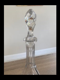 Vintage Dublin Crystal Fine Cut Wine & Spirit Decanter with Stopper