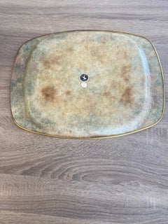 Vintage Mid-Century Arnold Designs Fibreglass Floral Serving Tray
