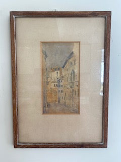 Original Museum-Exhibited Watercolor by Frederick George Hicks FRIAI (1870-1965) – "Verona"