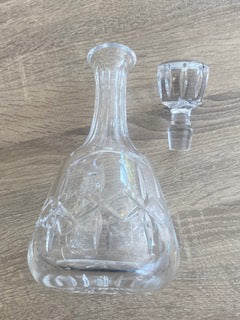Vintage Atlantis Cut Crystal Decanter & Stopper