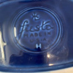 Contemporary Cobalt Blue Fiestaware Disc Pitcher by Homer Laughlin