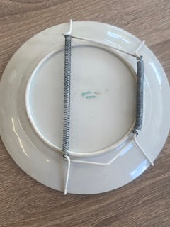 1930s Art Deco Hutschenreuther Selb Gold Marble Plates - Pair