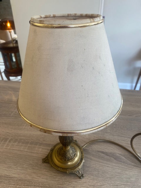 Vintage Ornate Cast Brass Rococo Revival Table Lamp Base