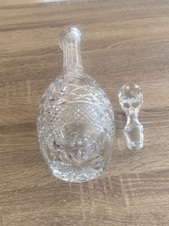 Vintage Dublin Crystal Fine Cut Wine & Spirit Decanter with Stopper